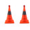 2Pcs Collapsible Reflective 45Cm Traffic Safety Cone Warning Cone Red 2