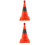 2Pcs Collapsible Reflective 45Cm Traffic Safety Cone Warning Cone Red 5