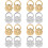 16 Pcs Metal Earring Backs Studs Earring Supplies 7