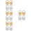 16 Pcs Metal Earring Backs Studs Earring Supplies 9