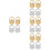 16 Pcs Metal Earring Backs Studs Earring Supplies 8