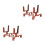 2Pcs Violin Stretchable Stand Professional Fiddle Holder Display Rack 7