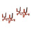 2Pcs Violin Stretchable Stand Professional Fiddle Holder Display Rack 9