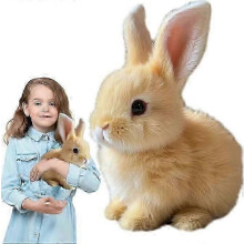 (Bruin) Interactief elektrisch pluchen konijnenspeelgoed van Hopping Bunny