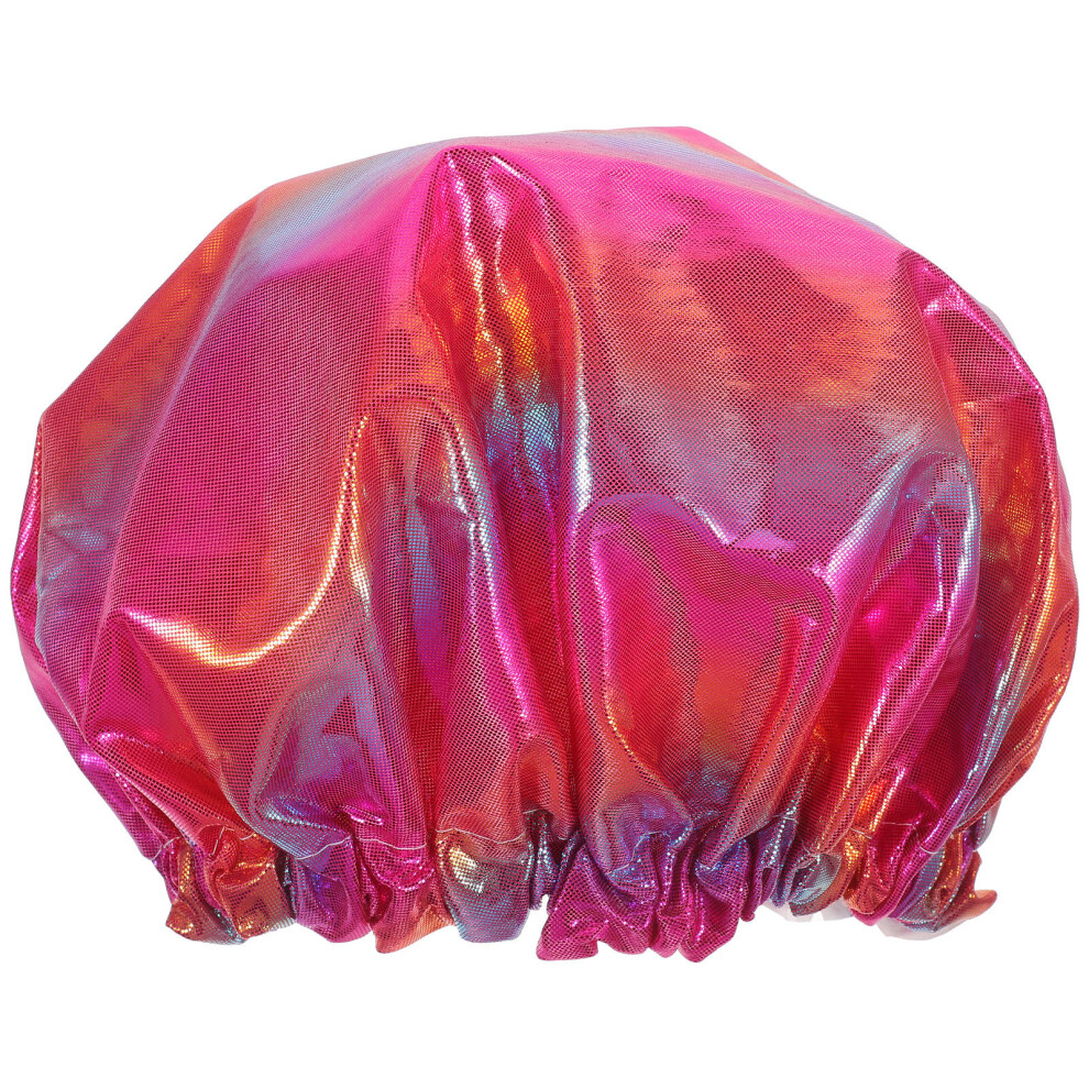Vaguelly 2Pcs Double-Layer Large Shower Cap Breathable Hair Bonnet