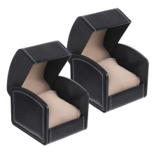 4Pcs Pu Watch Box Storage Case For Wristwatches And Smart Watches
