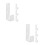 8 Pcs Bunk Bed Ladder Hook Brackets Hanger Metal Hardware 8
