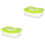 2Pièces Boîte Protection Œufs 24 Compartiments Verte 3