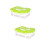 2Pièces Boîte Protection Œufs 24 Compartiments Verte 7