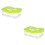 2Pièces Boîte Protection Œufs 24 Compartiments Verte 6