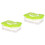 2Pièces Boîte Protection Œufs 24 Compartiments Verte 4
