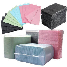 (100PCS Blue) 30/50/125PCS Disposable Tattoo Clean Pad Tattoo Table Covers Clean Pad Patient Dental Napkins Tattoo Bibs supplier