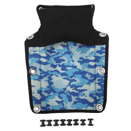 Scuba Diving Backboard Cushion Nylon Blue for BCD Tech Dive 1