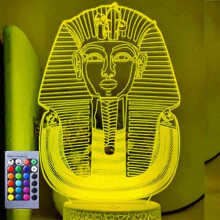 3D Egypte Farao Nachtlampje Lamp Illusie 16 Kleurverandering Tafel Bureau Decoratie Lampen Cadeau me