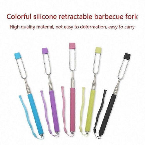 Barbecue Stick Fork for Hot Dogs Camping Bonfires 2