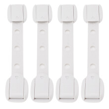 Child Safety Drawer Fridge Locks 5pcs Adjustable Gray Baby Proof Locks