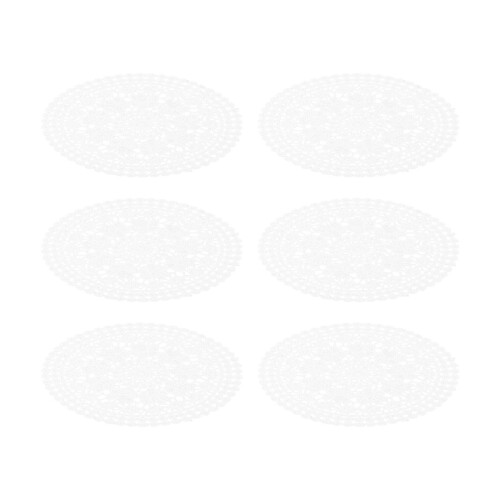 6Stk Runde Ausgestanzte Untersetzer Wärmeisolierte Matte 2
