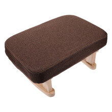Wooden Bank 15 Inch Lichtbruin Rechthoekige Zitting Stabiele