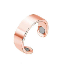 (Rose Gold) Personalized Ring Magnet Health Ring Magnetic Attraction Ring Creative Jewelry Open Ring