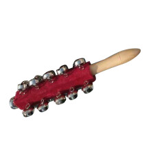Wooden Handle Jingle Rattle Bell Stick Toy 21pcs Kids Children's Toy