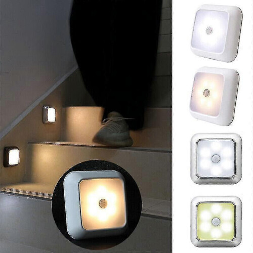 (warm light B) Led Motion Sensor Lights Pir Bathroom Night Light With Usb Cable Cabinet Stair