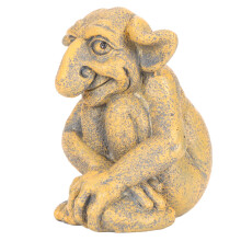Gotische Skulptur 13,5x12x9,2 cm aus Harz handbemalt