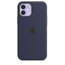 (Deep navy) Silicone Phone Case With Magsafe For Iphone 12 & 12 Pro High Quality