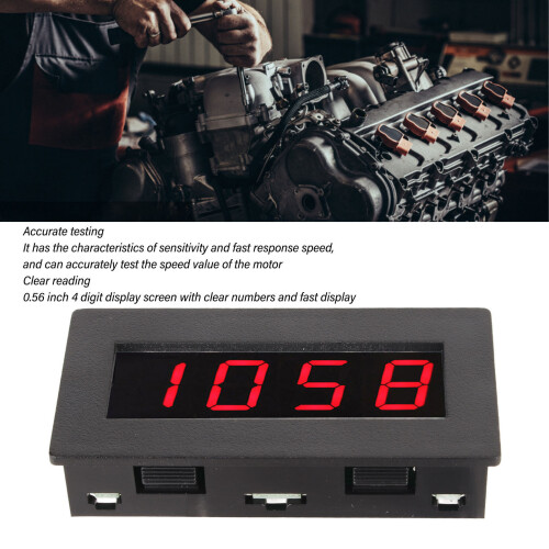 Digital Frequency Meter Tachometer 0.56 in 8-15V Red LED Display 2