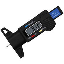 Digital Depth Gauge Caliper Digital Tread Depth Gauge LCD Tyre Tread Gauge 0-25.4mm Car Tyre Measurer Tool