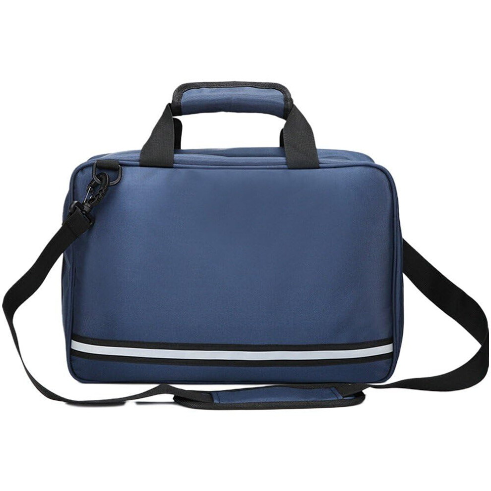 Blue Portable First Aid Bag Shoulder Medical Bag Emergency Survival Kit Travel Medical Bag Empty For Outdoor Camping
