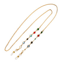 1St Brillenkette Rutschfeste Sonnenbrillenschnur Golden