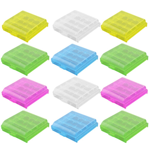 20 Transparente Batteriebox Für AA AAA Batterien