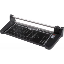 Rotary Paper Cutter A2 Size Portable 10-Sheet Capacity Clear Markings For Printers And Photo Libraries