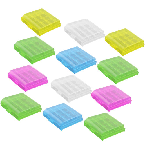 20 Transparente Batteriebox Für AA AAA Batterien 2