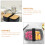 5 Stk. Doppelte Bento Box Mit Gummiband 11