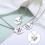 1 Set Herzfreundschaft Halskette Puzzle Geschenk 5