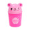 Rabbit Müllbehälter Mini Desktop Abfalleimer Katzenstreuhalter Pink 1