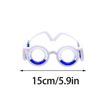 (white) Anti- Motion Sickness Smart Glasses, Ultra-Light Portable Nausea Relief Glasses, Raised Airsick Sickness Seasickness Glasses