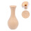 2Stk DIY Holz Vase Hellgelb Schön Für Zuhause 4