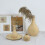 2Stk DIY Holz Vase Hellgelb Schön Für Zuhause 5