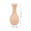 2Stk DIY Holz Vase Hellgelb Schön Für Zuhause 7