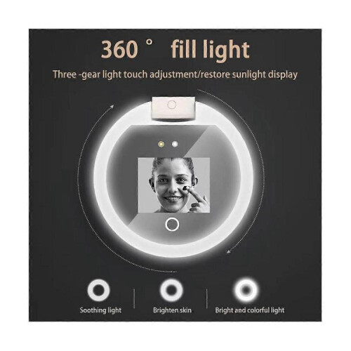 Smart UV Sunscreen Test Camera with LED Portable Rechargeable Mirror Beauty Sunscreen Detection Mak 2