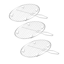 3Stk Grillmatte Für Garten Und Haushaltsgrill Eisen