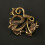 3Pcs Durable Brass Dragon Key Ring DIY Pendant Creative Hanging Decor 10