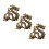 3Pcs Durable Brass Dragon Key Ring DIY Pendant Creative Hanging Decor 7