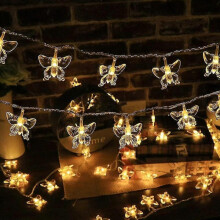 (Warm White) LED Butterfly Fairy String Lights 1.5M-10LEDs 3M-20LEDs 6M-40LEDs Battery or USB Powered Christmas L
