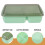 Plastic Lunch Box Langlebiges Container Haushaltszubehör 11