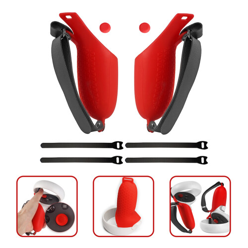 1 Set Touch Controller Grip Cover Für 2 Mit Gurt 2