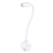 1St Led Schreibtischlampe 3W Wandmontiert Mit Flexibler Weiß