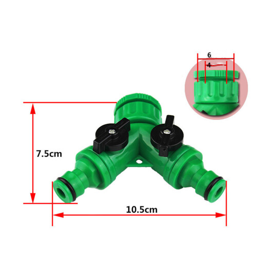 2Stk Switch Separator Für Waschmaschine Anschluss Ventil Grün 1